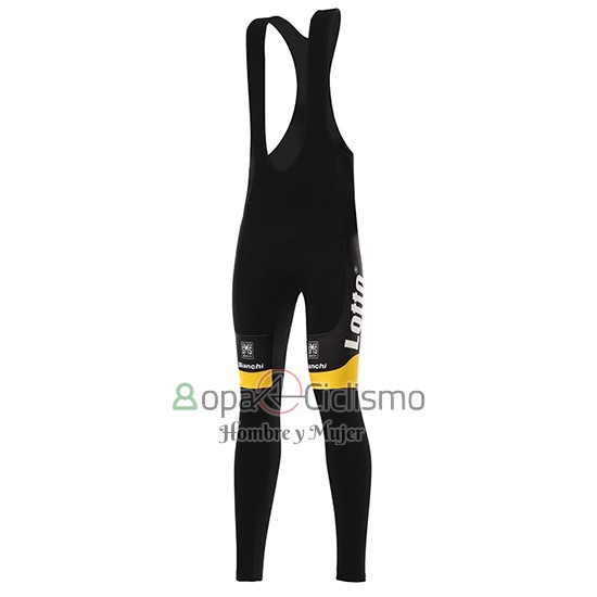 Lotto NL Jumbo Ropa Ciclismo Culotte Largo 2016 Mangas Largas AMarillo y Negro